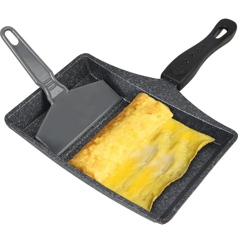 Poêle à tamagoyaki japonaise, poêle à frire antiadhésive en pierre pour rouleaux d'œufs Siomaifan