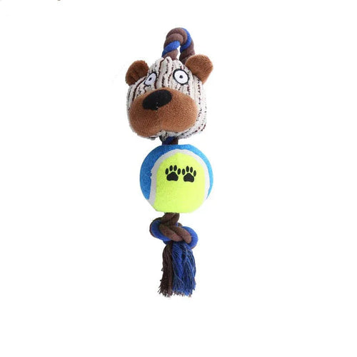 Jouets à mâcher interactifs en corde de coton résistante aux morsures pour chiens et animaux de compagnie