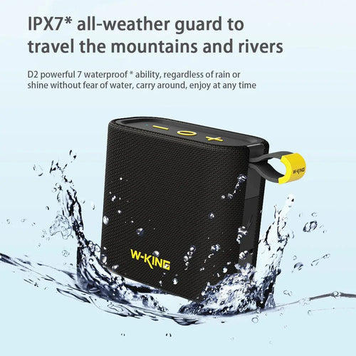 Enceinte Bluetooth Connexion Sans Fil Portable Compacte Étanche Avec Longue Autonomie De Batterie