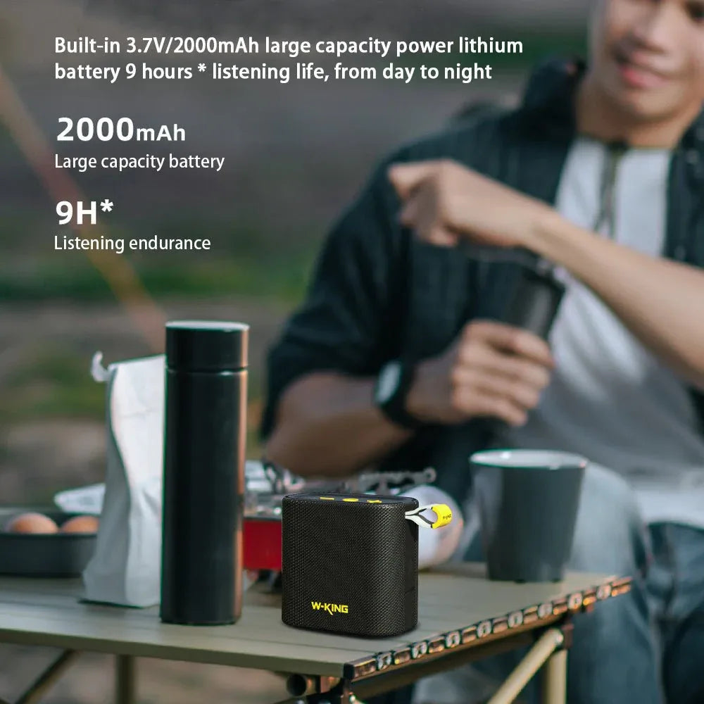 Enceinte Bluetooth Connexion Sans Fil Portable Compacte Étanche Avec Longue Autonomie De Batterie