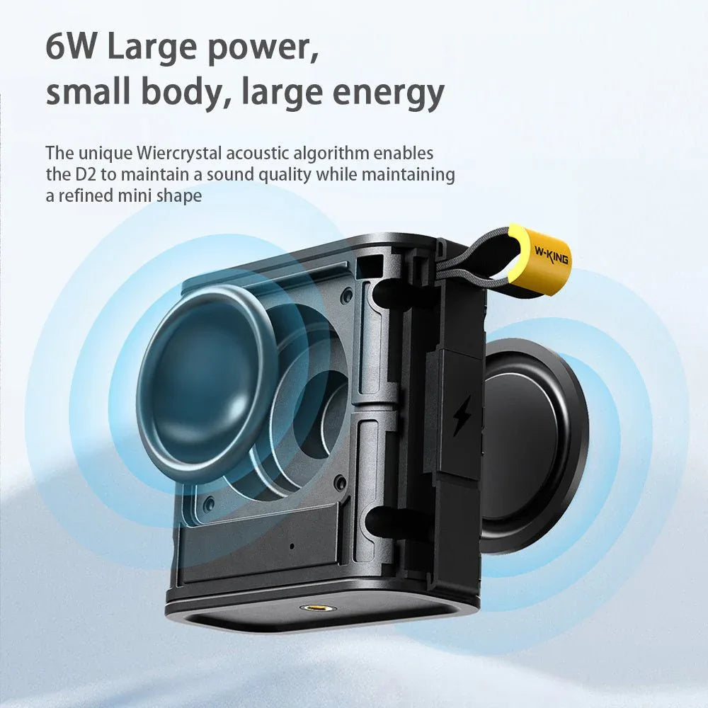 Enceinte Bluetooth Connexion Sans Fil Portable Compacte Étanche Avec Longue Autonomie De Batterie