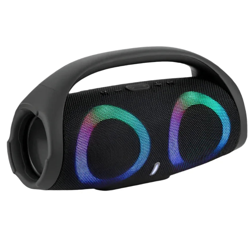 Haut-parleur Bluetooth avec lumières RVB colorées portable et étanche pour l'extérieur