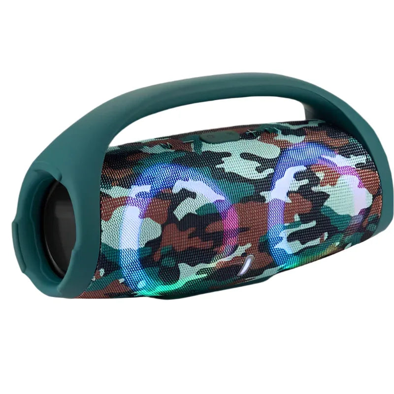 Haut-parleur Bluetooth avec lumières RVB colorées portable et étanche pour l'extérieur