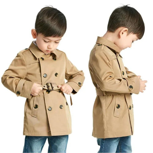 Trench-coat mi-long pour garçons