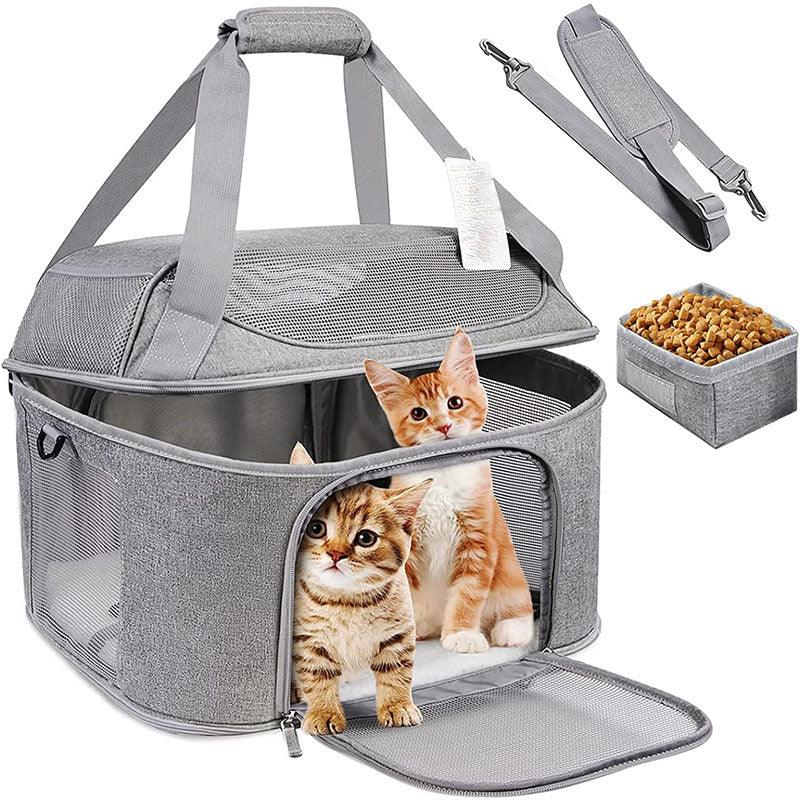 Atmungsaktiver transparenter Rucksack, Handtasche und Umhängetasche in einem für Katzen, Hunde und Haustiere