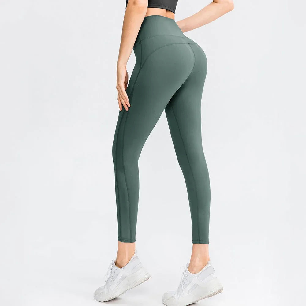 Collants de sport push-up pour femmes, sans couture, taille haute, pour le yoga