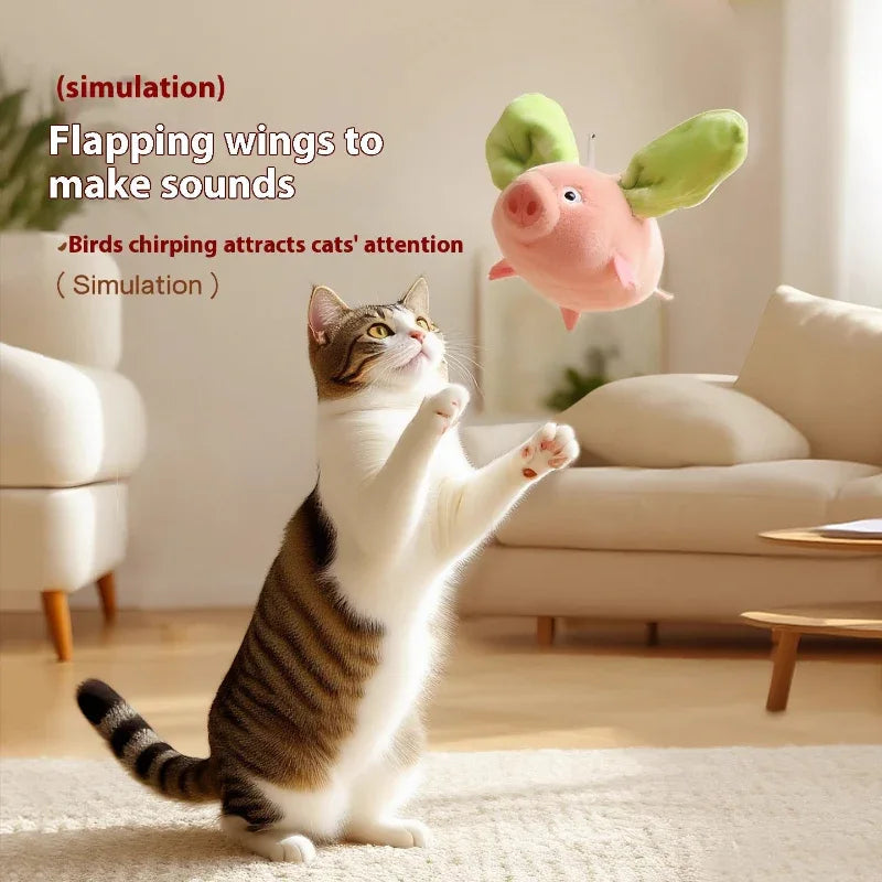 Jouet pour animaux de compagnie chat-chien, simulation de cochon électrique