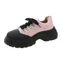Platform Leather Shoes Female British Style Sneakers