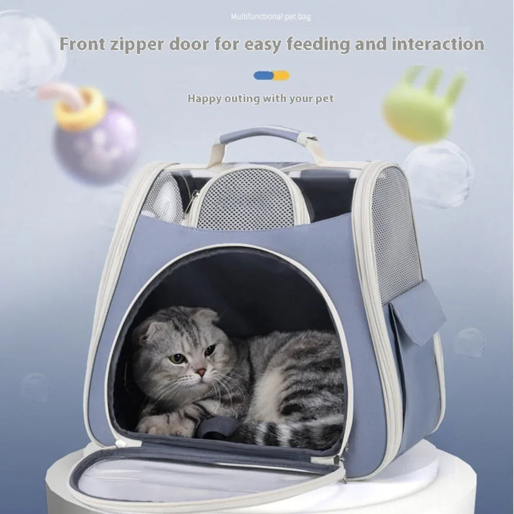 Sac à dos pour animaux de compagnie chien chat, confortable, respirant, ventilé, déperlant et anti-poussière