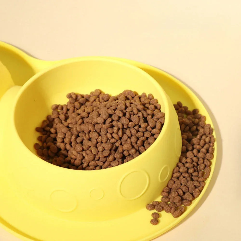 Haustierbedarf rutschfeste wasserdichte Silikon-Wasserfutter-2-in-1-Doppelmatte Haustier Hund Katze Näpfe