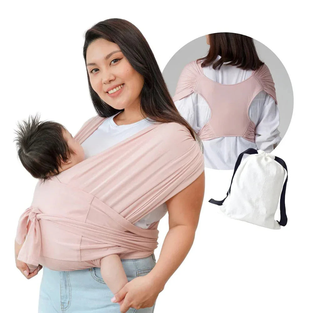 Écharpe de portage simple en coton croisé pour bébé - Type X - Porte-bébé pour nouveau-né