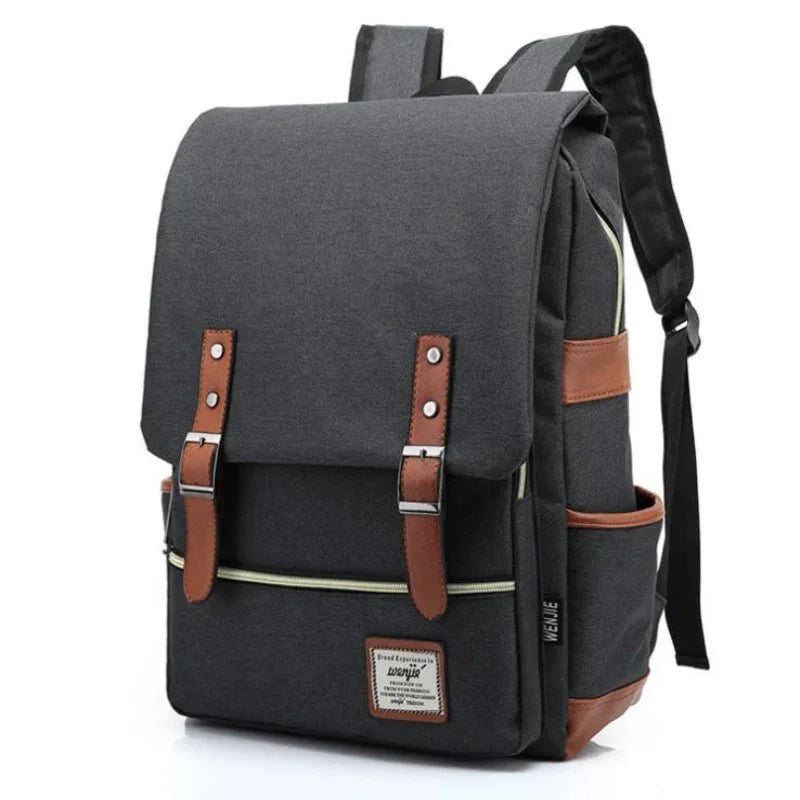Sac à dos unisexe en toile pour l'école et le travail