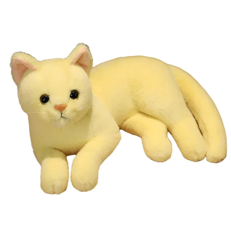 Oreiller poupée chat en peluche
