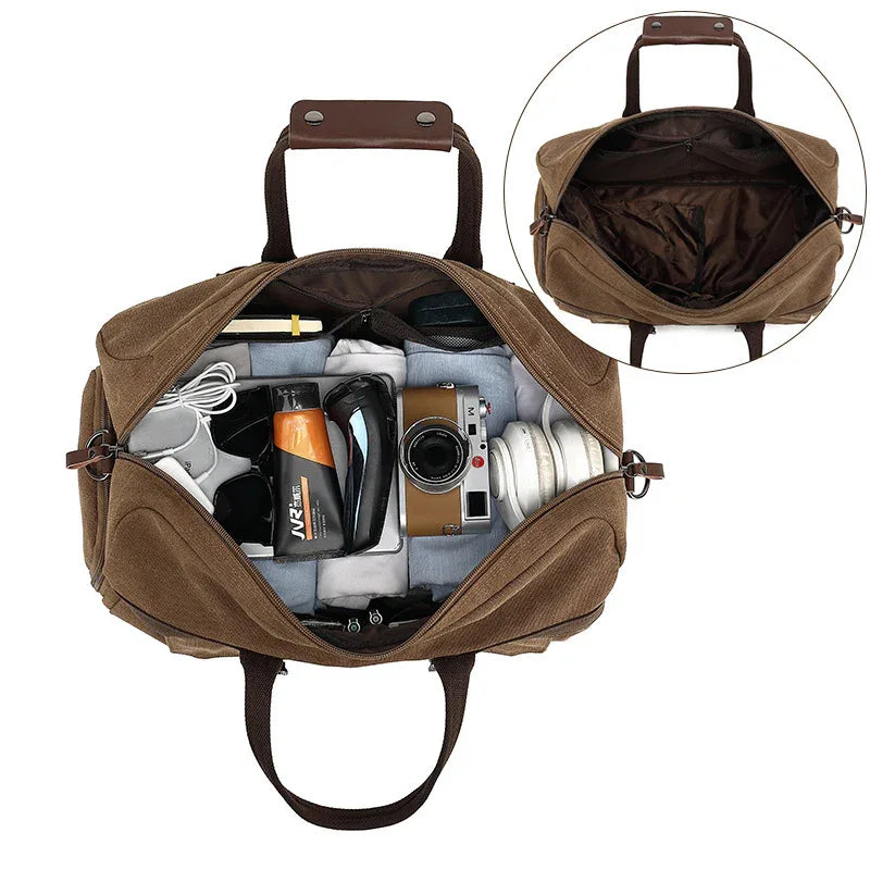 Sac à bandoulière de voyage grande capacité pour homme