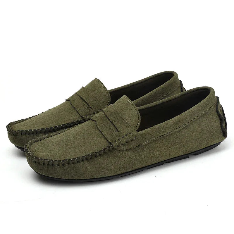 Chaussures pour hommes Mocassins en cuir respirants à enfiler