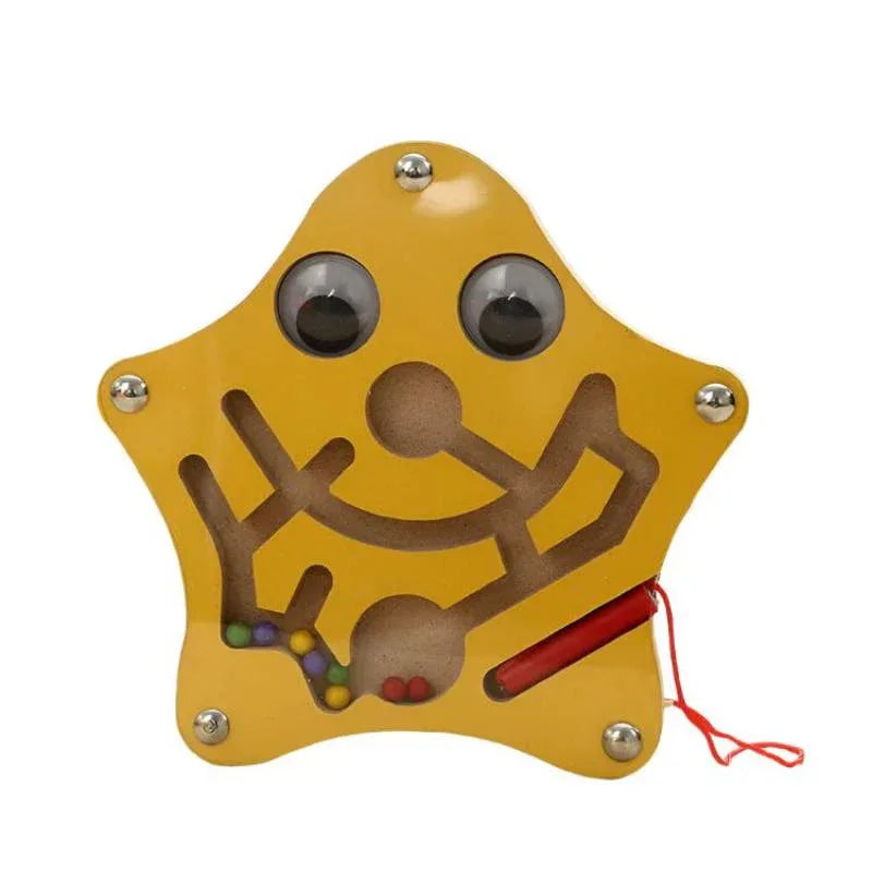 Jouets Éducatifs Labyrinthe Magnétique en Bois pour Enfants pour le Développement Précoce