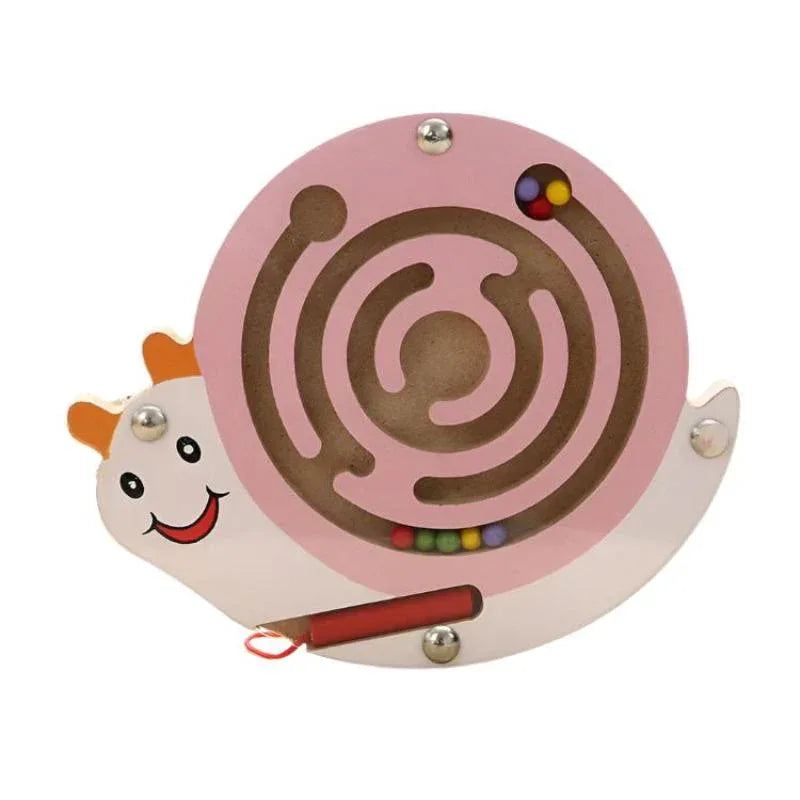 Jouets Éducatifs Labyrinthe Magnétique en Bois pour Enfants pour le Développement Précoce