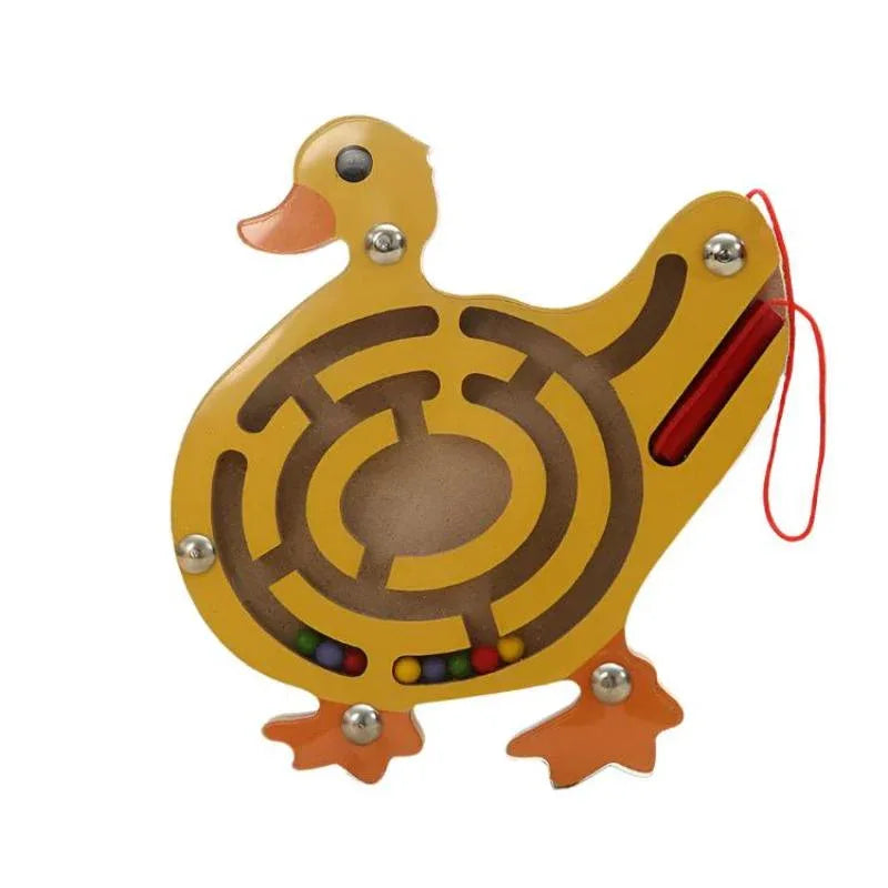 Jouets Éducatifs Labyrinthe Magnétique en Bois pour Enfants pour le Développement Précoce