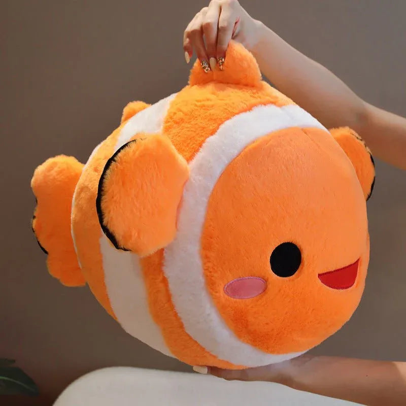 Poupées Poissons-clowns Animaux Aquatiques en Peluche Oreillers