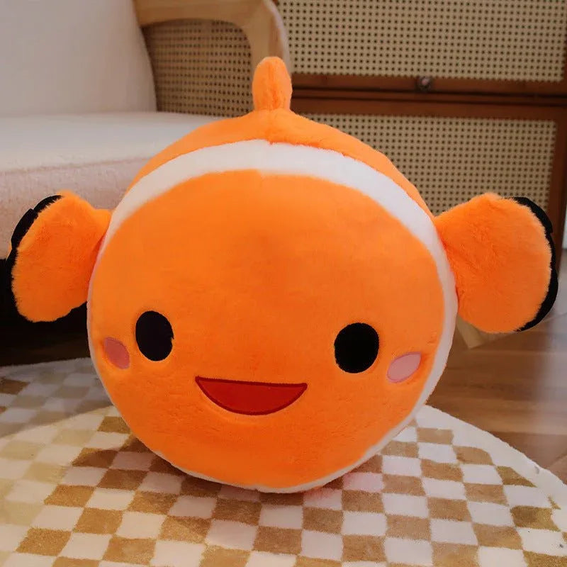 Poupées Poissons-clowns Animaux Aquatiques en Peluche Oreillers