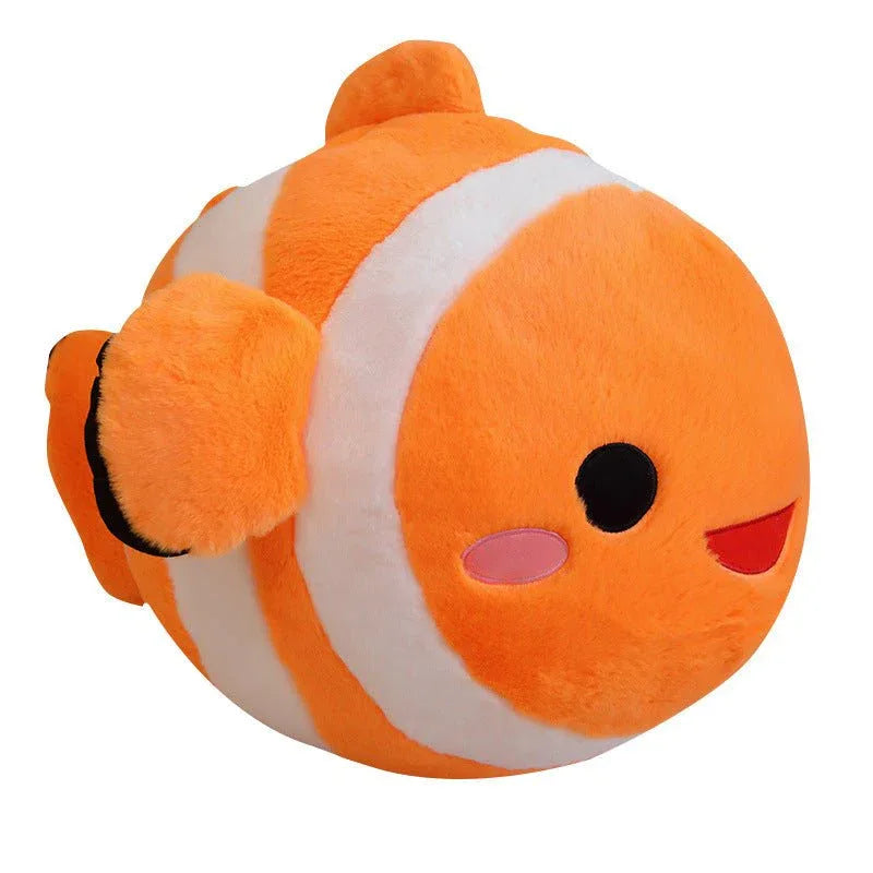 Poupées Poissons-clowns Animaux Aquatiques en Peluche Oreillers