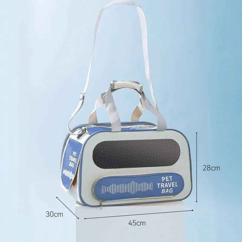 Sac de transport pliable pour chien et chat, approuvé par les compagnies aériennes, sac à bandoulière