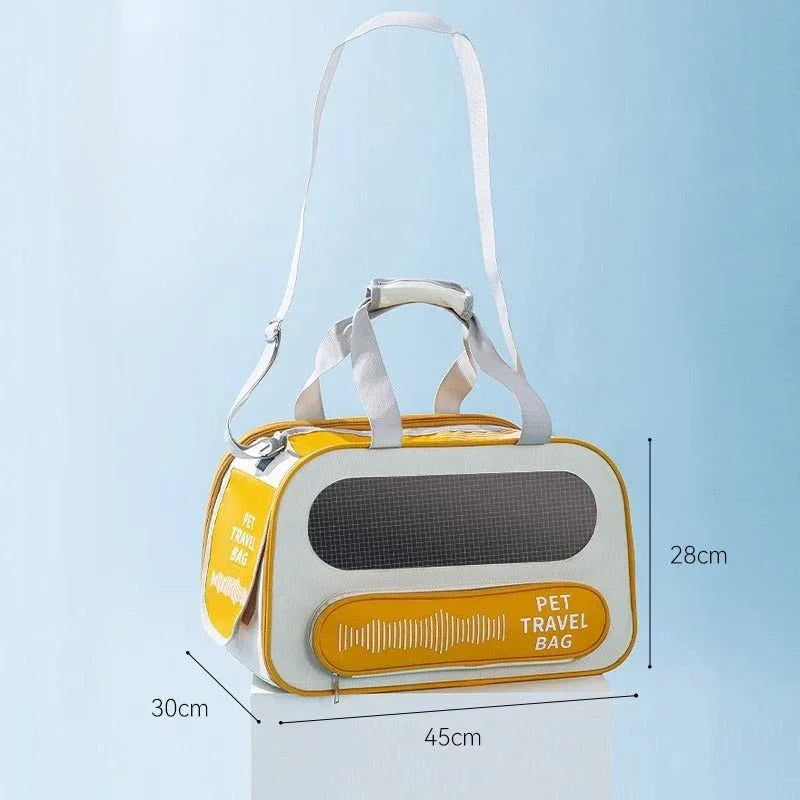 Sac de transport pliable pour chien et chat, approuvé par les compagnies aériennes, sac à bandoulière