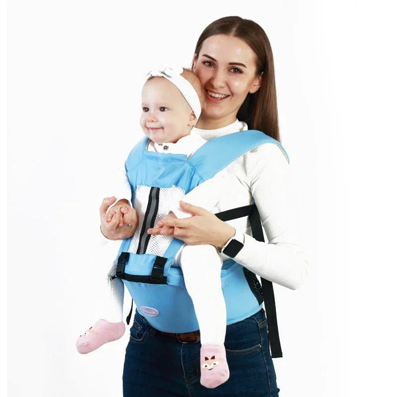 Porte-bébé ventral confortable avec doubles bretelles