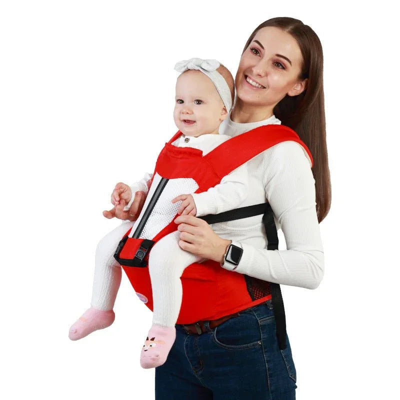 Porte-bébé ventral confortable avec doubles bretelles