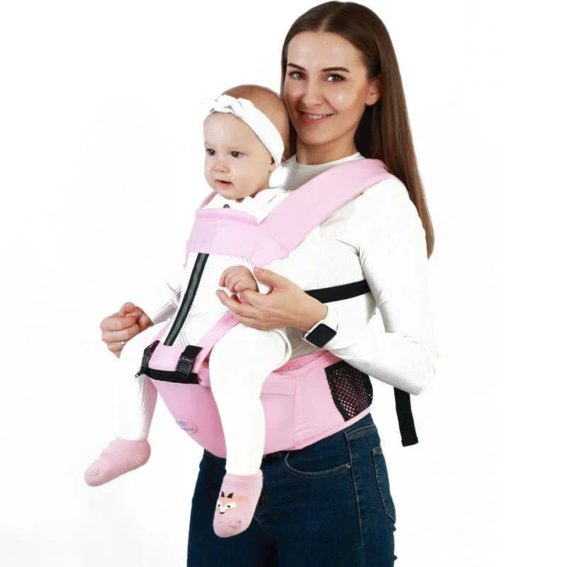 Porte-bébé ventral confortable avec doubles bretelles