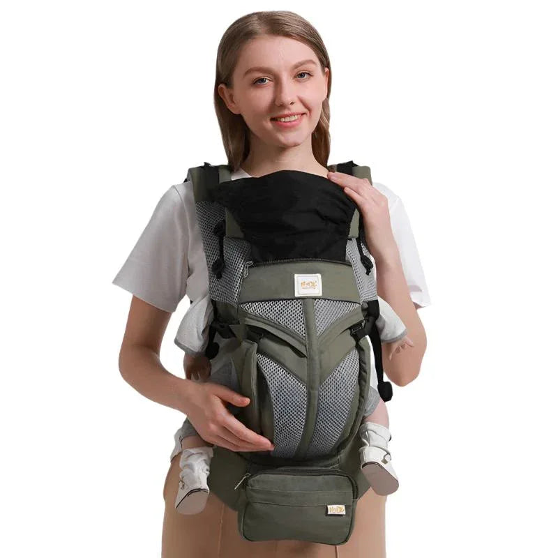 Porte-bébé avant et arrière confortable