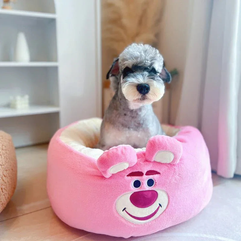 Gemütliches Plüsch-Katzen-Hundebett