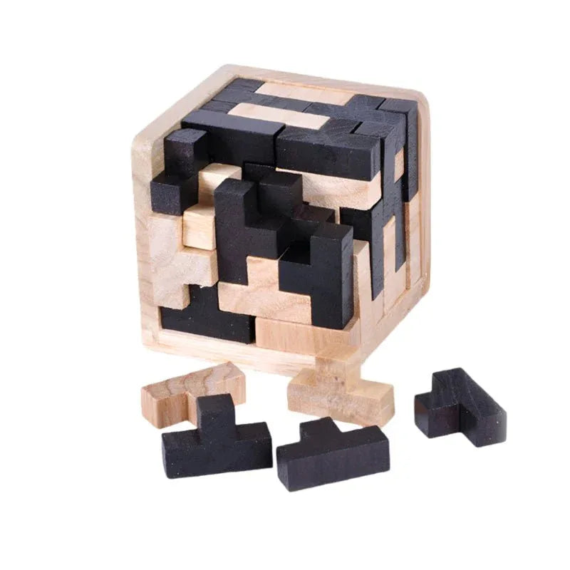 Kreatives 3D Puzzle Luban Verzahnendes Holzspielzeug Frühpädagogisches Spielzeug Puzzles