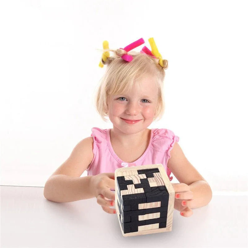 Kreatives 3D Puzzle Luban Verzahnendes Holzspielzeug Frühpädagogisches Spielzeug Puzzles