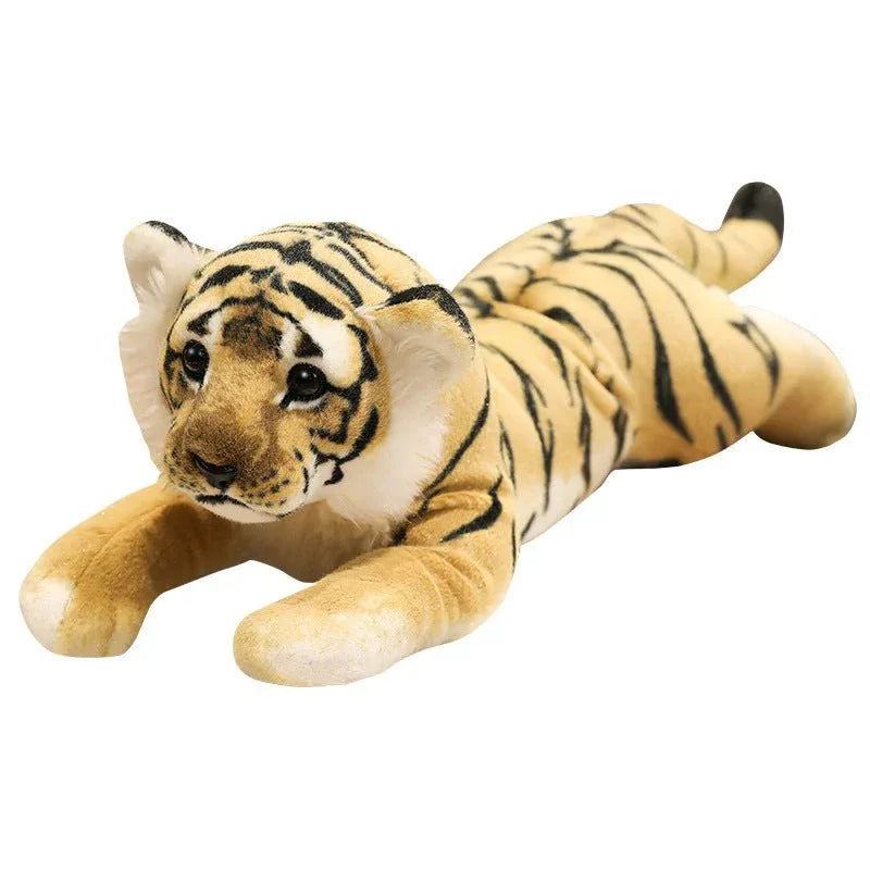 Peluches et poupées d'animaux en peluche léopard lion tigre de grands félins africains créatifs