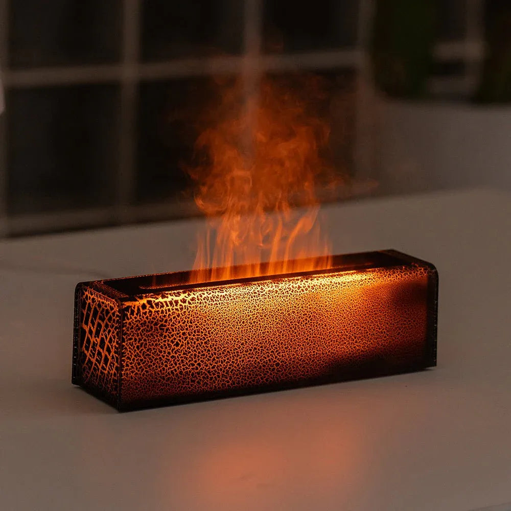 Humidificateur à flamme de lave simulée USB créatif et coloré