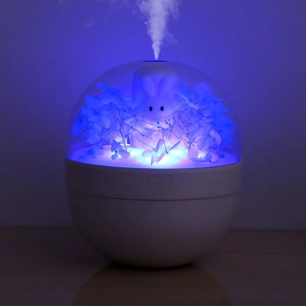 Mini-humidificateur d'air créatif DIY USB lapin chéri pour la maison
