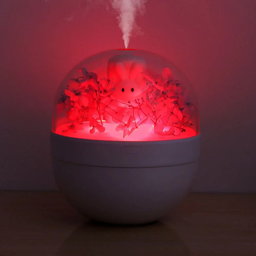 Mini-humidificateur d'air créatif DIY USB lapin chéri pour la maison