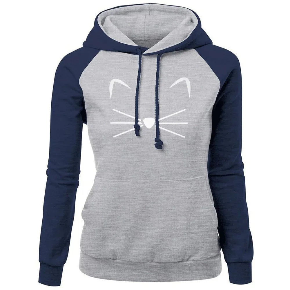 Pull à Capuche Femme Chat Mignon