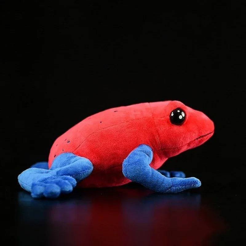 Peluche de grenouille dendrobate mignonne et colorée