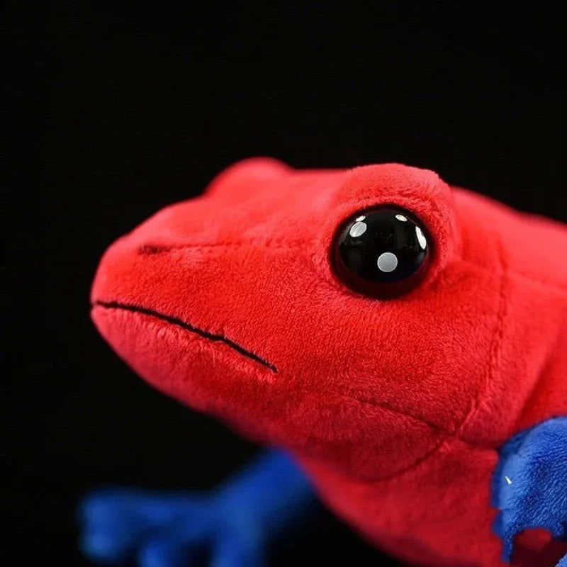 Peluche de grenouille dendrobate mignonne et colorée