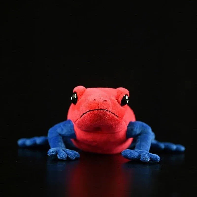 Peluche de grenouille dendrobate mignonne et colorée