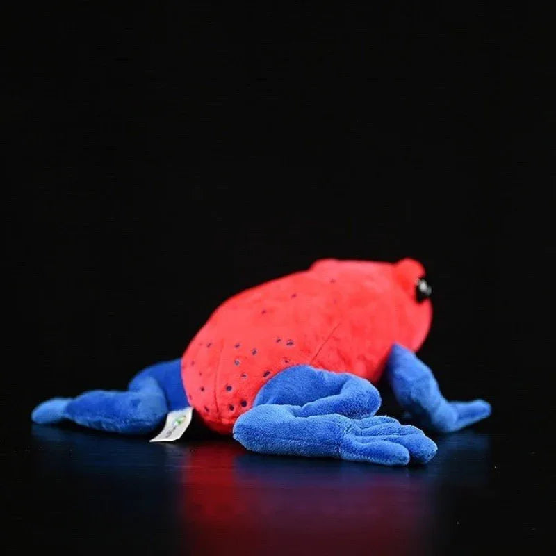 Peluche de grenouille dendrobate mignonne et colorée
