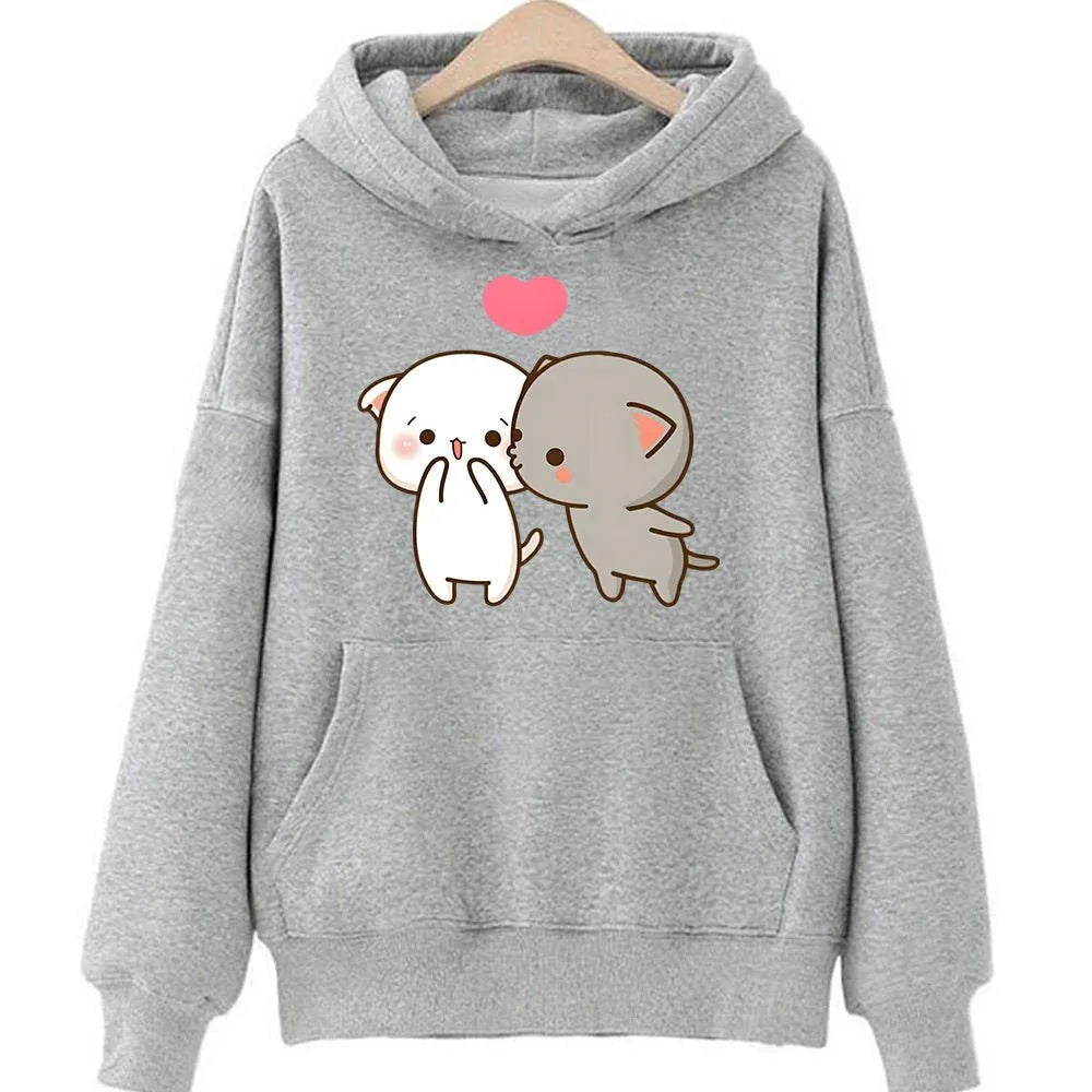 Sweat à Capuche au Design Mignon pour Femme