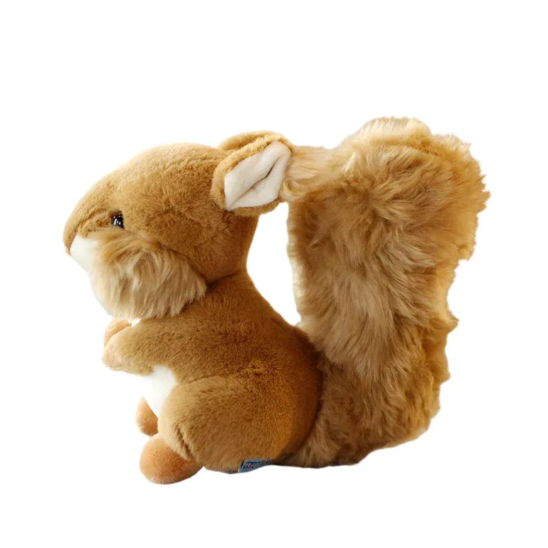 Jolie Peluche Écureuil Jouet Animal en Peluche Décoration d'Intérieur