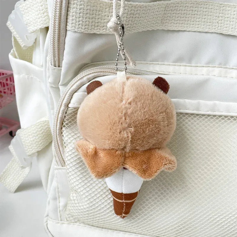 Niedliche süße Capybara Eiscreme Plüschpuppen-Anhänger Spielzeug