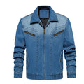 Veste en jean homme, modèle multi-poches, vêtement d'extérieur printemps-automne
