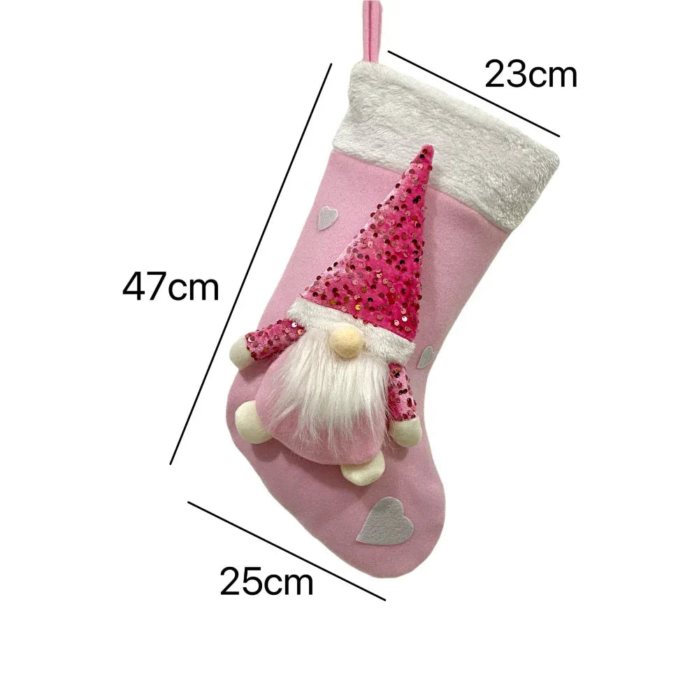 Décorations de Noël Sacs cadeaux en forme de chaussettes