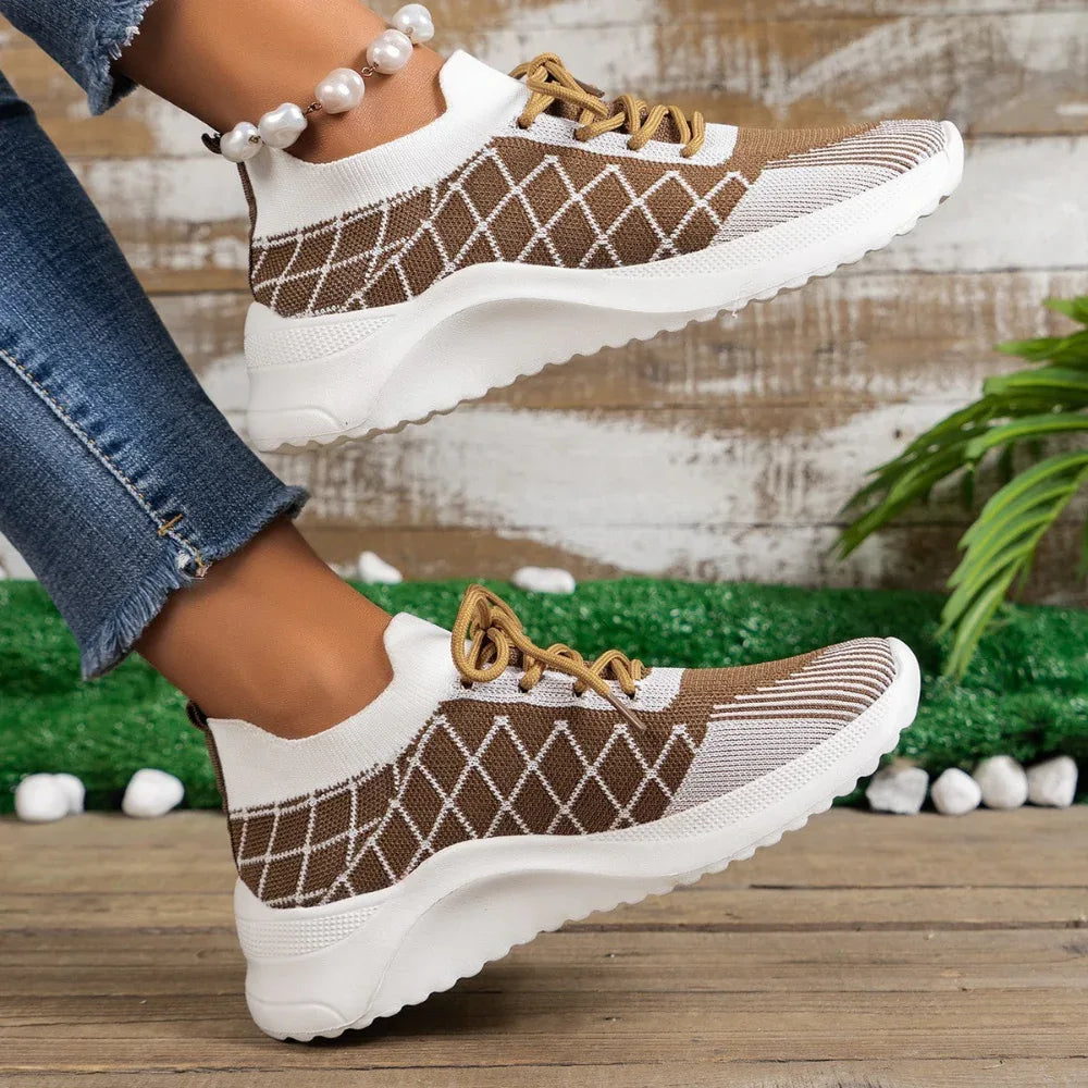 Baskets Flyknit décontractées pour femmes rondes