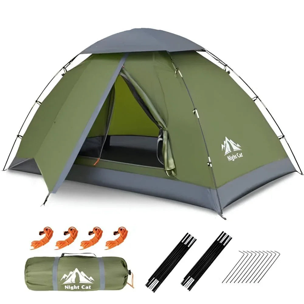 Doppeltes Pop-up Wasserdichtes Campingzelt